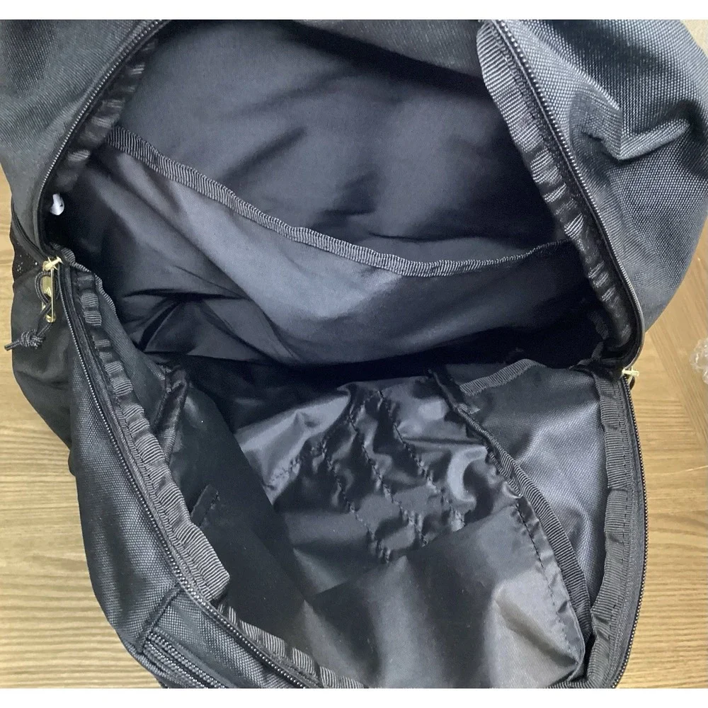 Adidas Classic Backpack Laptop Bag Black With Gold Accents NWT
